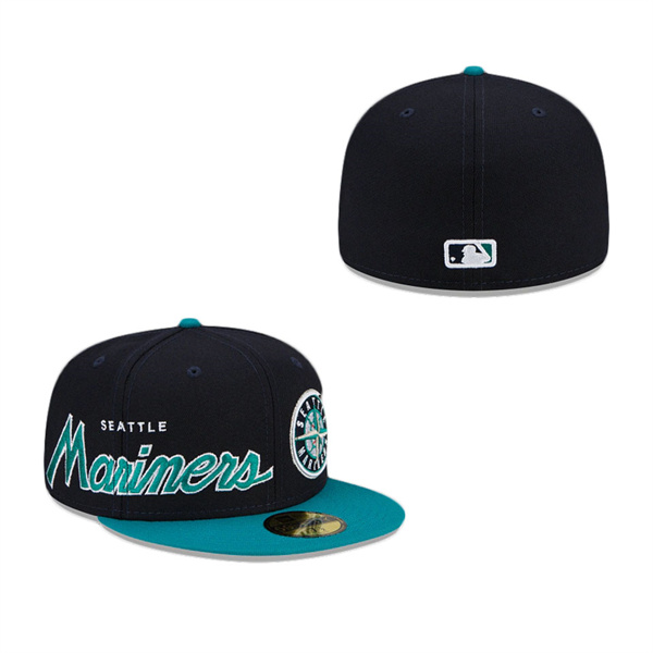 Seattle Mariners Double Logo 59FIFTY Fitted Hat