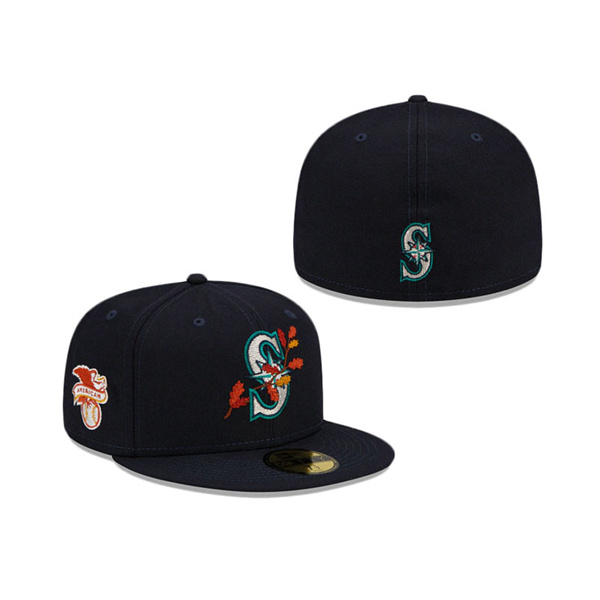 Seattle Mariners Leafy Front 59FIFTY Fitted Hat