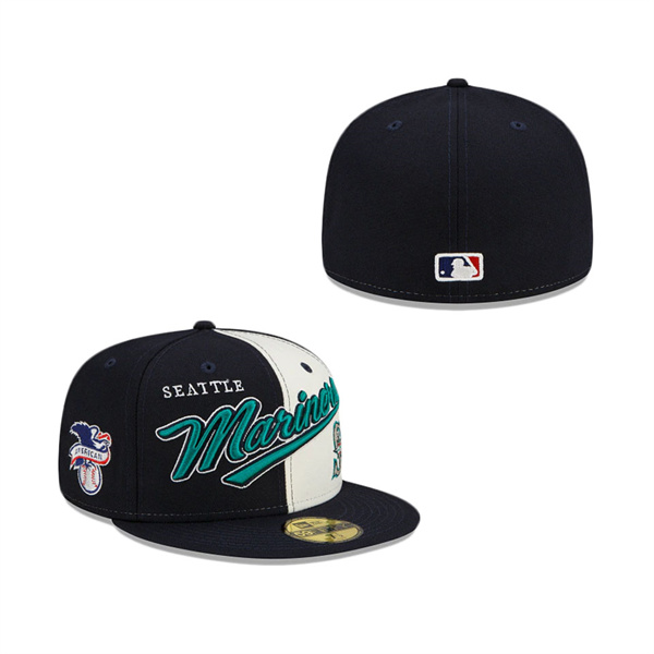 Seattle Mariners Split Front 59FIFTY Fitted Hat