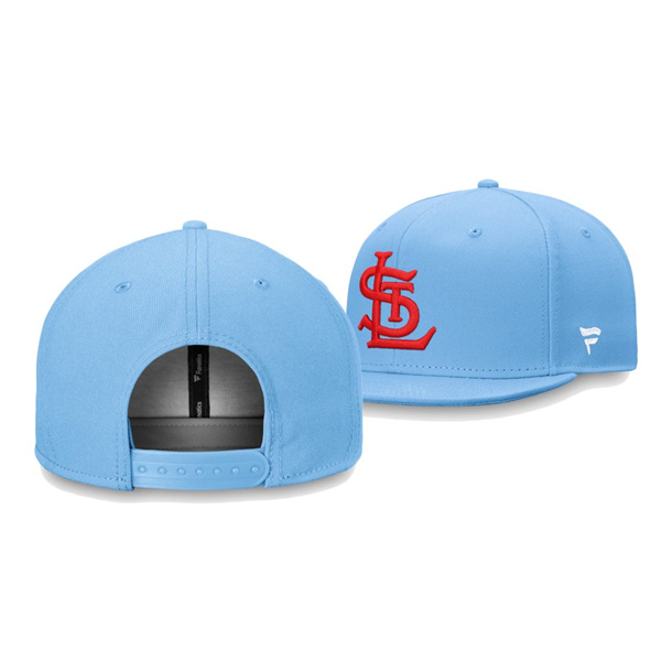 St. Louis Cardinals Cooperstown Collection Light Blue Core Snapback Hat