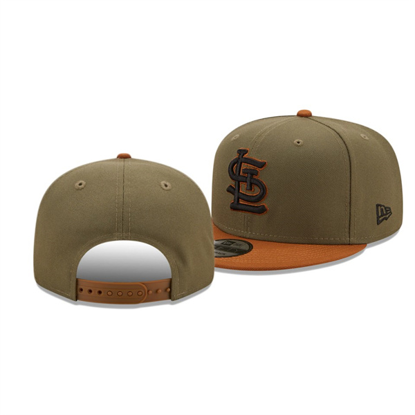 St. Louis Cardinals Color Pack 2-Tone Olive Brown 9FIFTY Snapback Hat