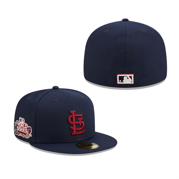 St. Louis Cardinals New Era Cooperstown Collection 2011 World Series Patch 59FIFTY Fitted Hat Navy