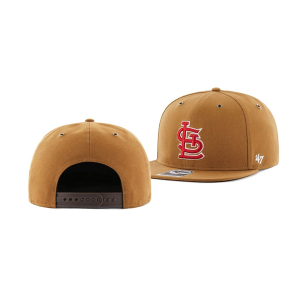 Men's St. Louis Cardinals Carhartt X 47 Brand Khaki Captain Hat