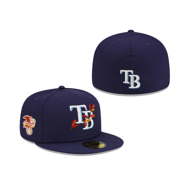 Tampa Bay Rays Leafy Front 59FIFTY Fitted Cap