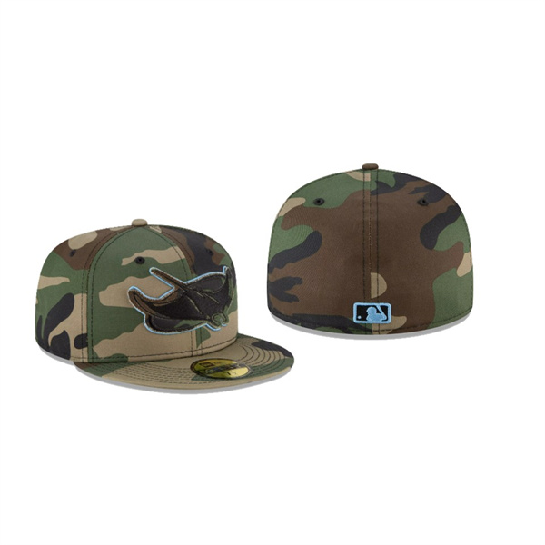 Men's Tampa Bay Rays Forest Pop Camo Green 59FIFTY Fitted Hat