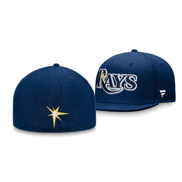 Tampa Bay Rays Team Core Navy Fitted Hat