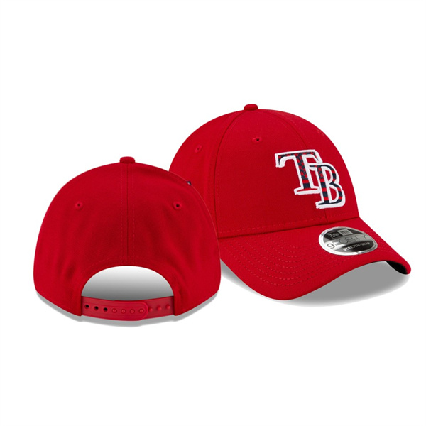 Tampa Bay Rays 2021 Independence Day Red 9FORTY 4th Of July Hat