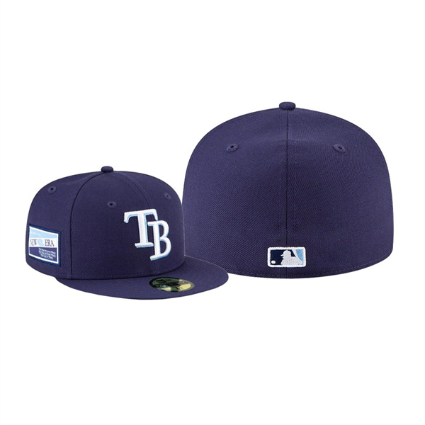 Men's Tampa Bay Rays Centennial Collection Navy 59FIFTY Fitted Hat