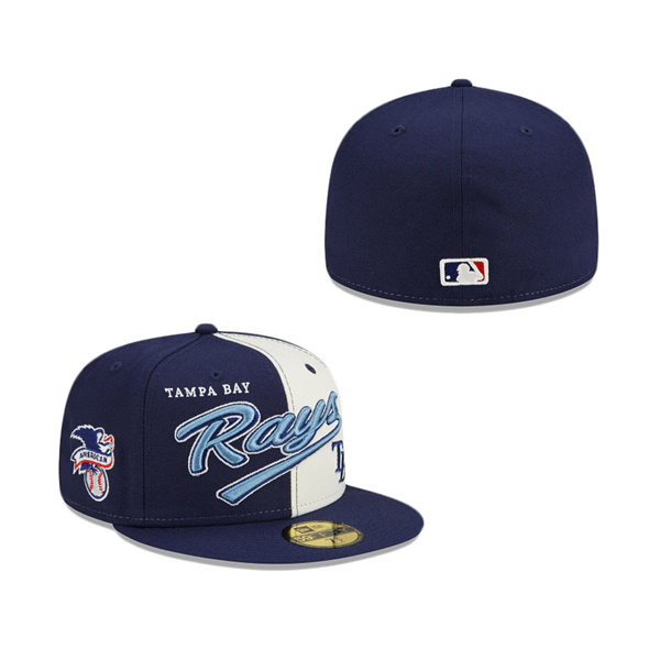 Tampa Bay Rays Split Front 59FIFTY Fitted Hat