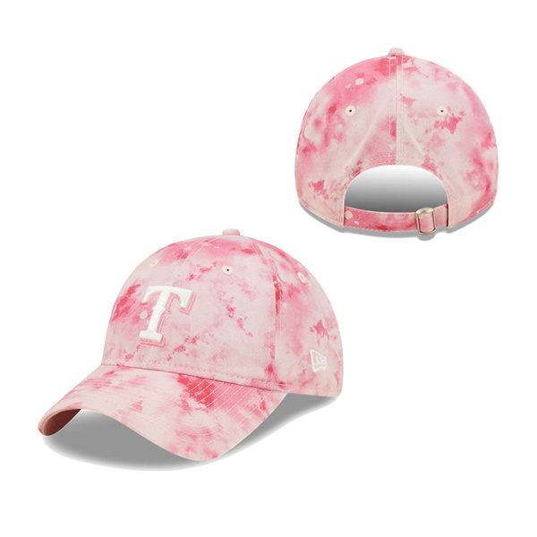 Girls Youth Texas Rangers New Era Pink 2022 Mother's Day 9TWENTY Adjustable Hat