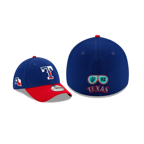 Men's Texas Rangers 2021 Spring Training Royal 39THIRTY Flex Hat