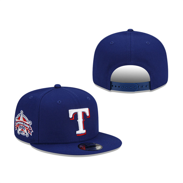 Texas Rangers New Era 1995 MLB All-Star Game Patch Up 9FIFTY Snapback Hat Royal