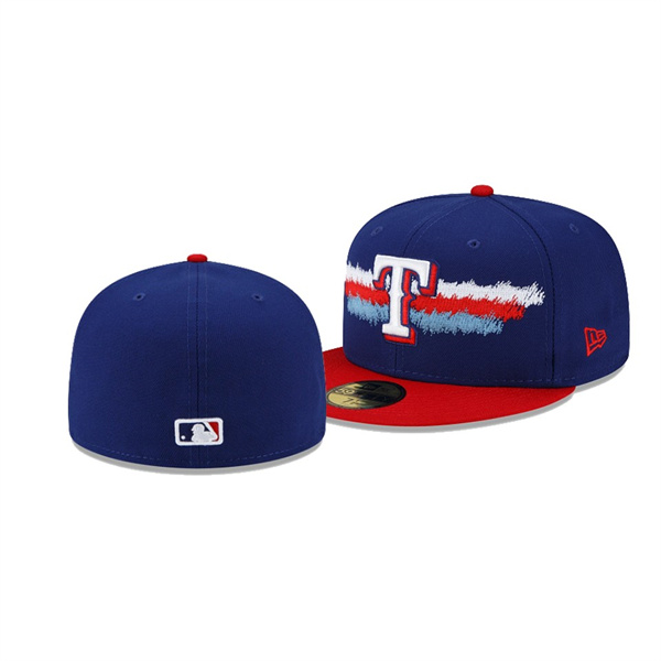 Texas Rangers Scribble Blue 59FIFTY Fitted Hat