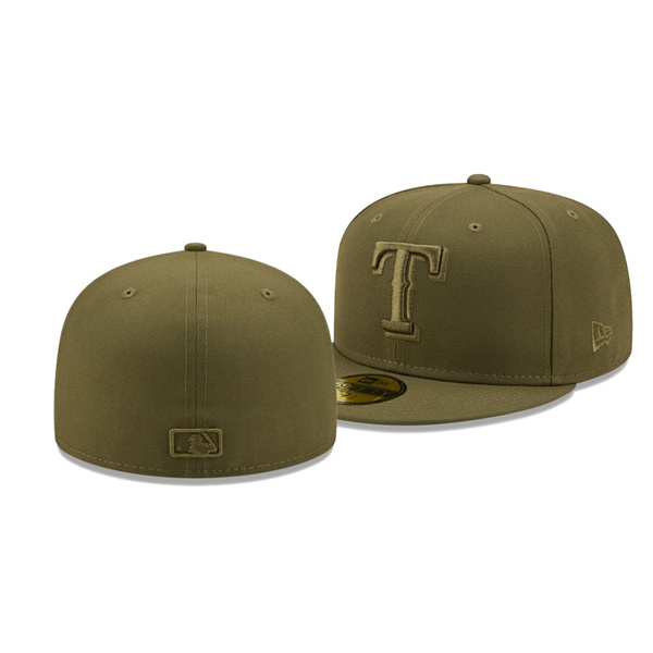 Texas Rangers Color Pack Olive 59FIFTY Fitted Hat