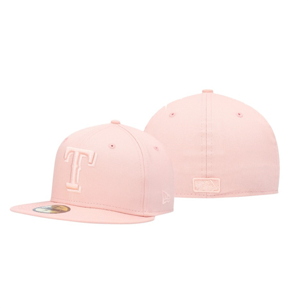 Texas Rangers Blush Sky Tonal Pink 59FIFTY Fitted Hat