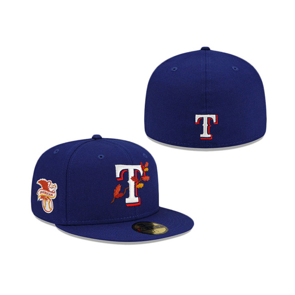 Texas Rangers Leafy Front 59FIFTY Fitted Hat