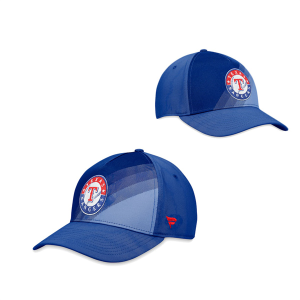 Men's Texas Rangers Royal Iconic Gradient Flex Hat