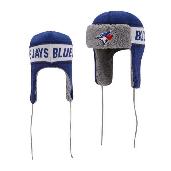 Toronto Blue Jays Knit Trapper Royal Hat