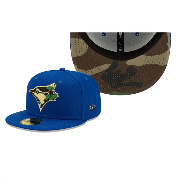 Men's Blue Jays Pop Camo Undervisor Royal 59FIFTY Fitted Hat