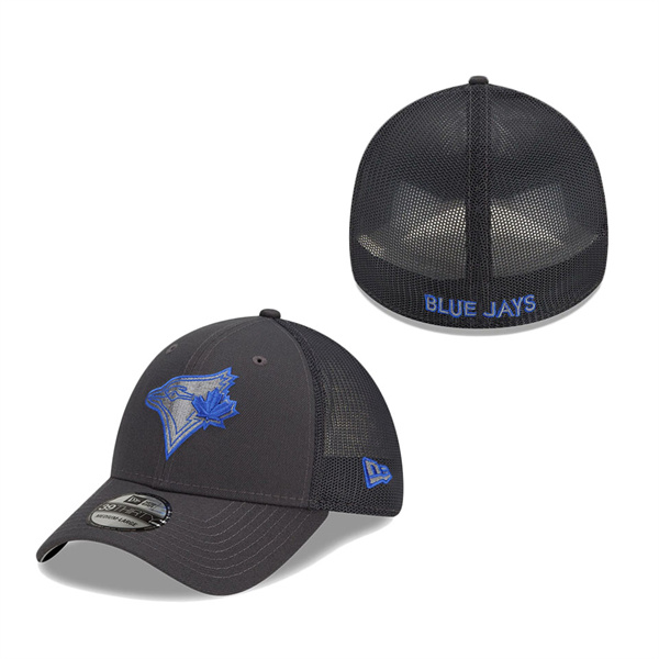 Toronto Blue Jays New Era 2022 Batting Practice 39THIRTY Flex Hat Graphite