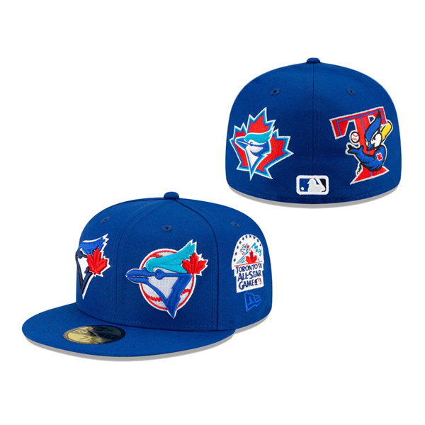 Toronto Blue Jays New Era Patch Pride 59FIFTY Fitted Hat Royal