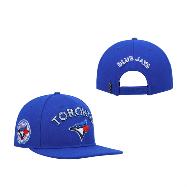 Men's Toronto Blue Jays Pro Standard Royal Stacked Logo Snapback Hat