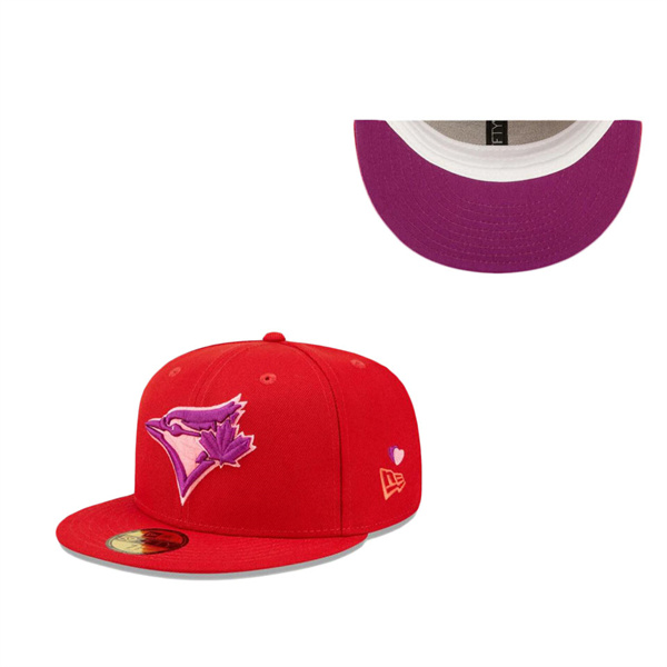 Toronto Blue Jays Purple Undervisor Fitted Hat