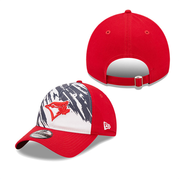 Toronto Blue Jays Red 2022 4th Of July Stars Stripes 9TWENTY Adjustable Hat
