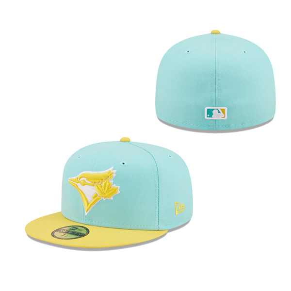 Men's Toronto Blue Jays New Era Turquoise Yellow Spring Color Pack Two-Tone 59FIFTY Fitted Hat