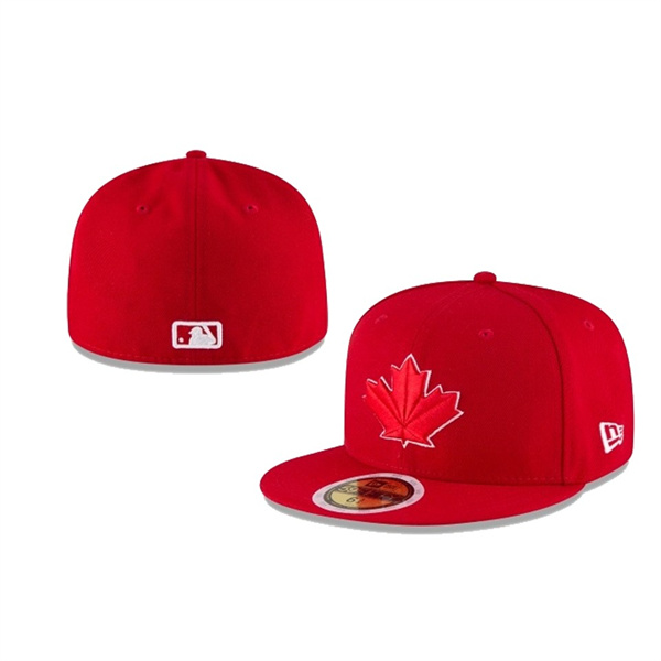 Youth Toronto Blue Jays Authentic Collection Red 59FIFTY Fitted Hat