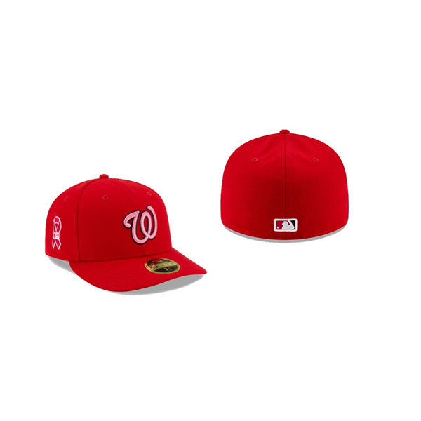Men's Washington Nationals 2021 Mothers Day Red On-Field Low Profile 59FIFTY Fitted Hat