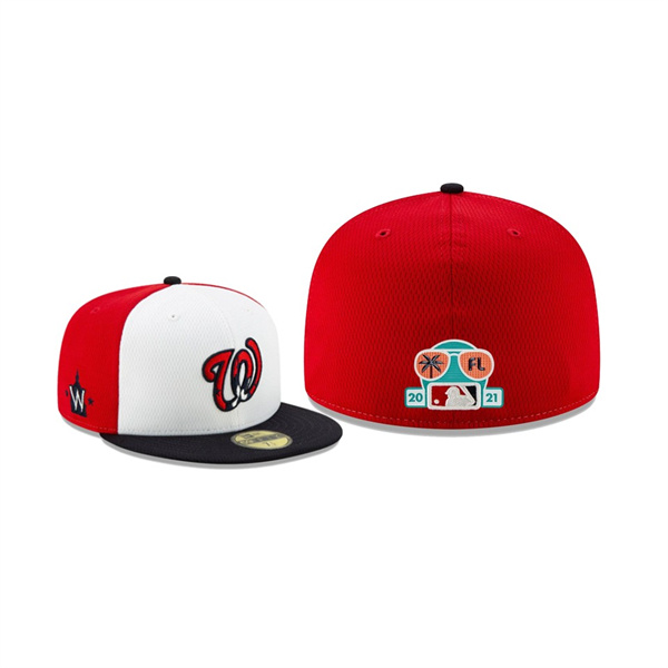 Men's Washington Nationals 2021 Spring Training Red 59FIFTY Fitted Hat