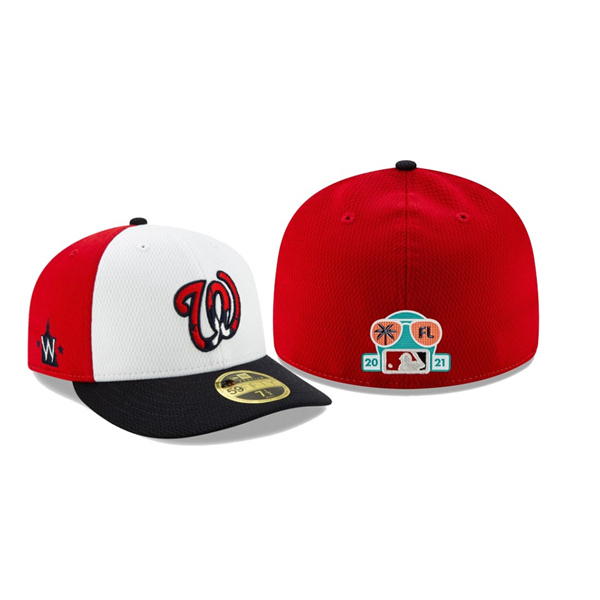 Men's Washington Nationals 2021 Spring Training Red Low Profile 59FIFTY Fitted Hat