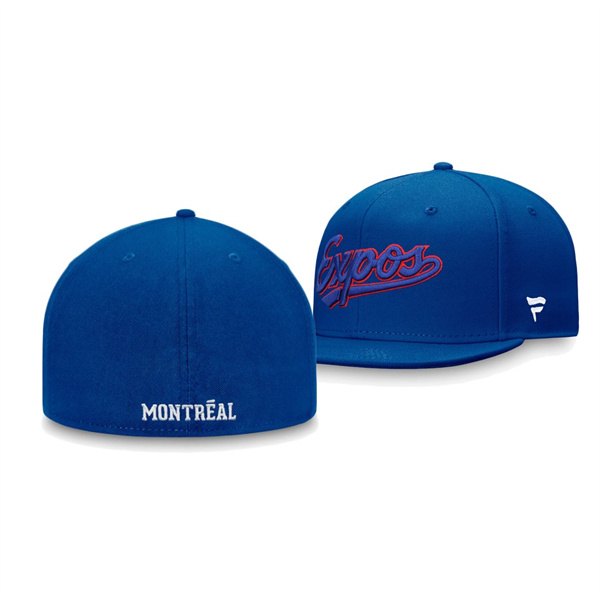 Men's Montreal Expos Cooperstown Collection Blue Fitted Hat