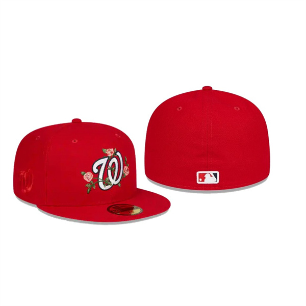 Men's Washington Nationals Bloom Red 59FIFTY Fitted Hat
