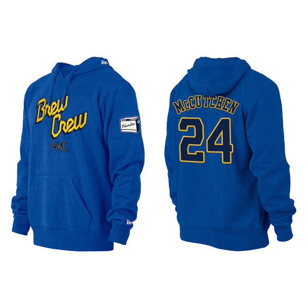 Andrew McCutchen Brewers Royal City Connect Pullover Hoodie