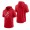Atlanta Braves Red Logo Lockup Performance Short-Sleeved Pullover Hoodie