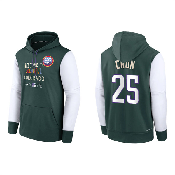 C.J. Cron Men's Colorado Rockies Green Authentic Collection 2022 City Connect Therma Performance Pullover Hoodie