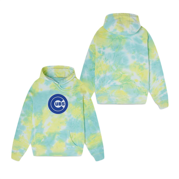 Chicago Cubs Ice Dye Hoodie