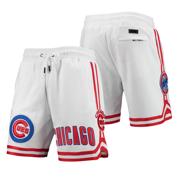 Men's Chicago Cubs Pro Standard White Team Logo Shorts