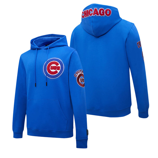Men's Chicago Cubs Royal Pro Standard Logo Pullover Hoodie