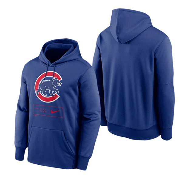 Chicago Cubs Royal Season Pattern Performance Pullover Hoodie