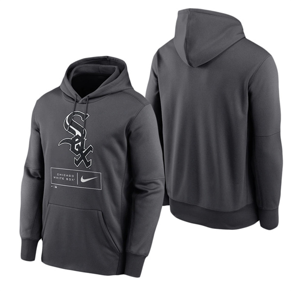 Chicago White Sox Anthracite Season Pattern Performance Pullover Hoodie