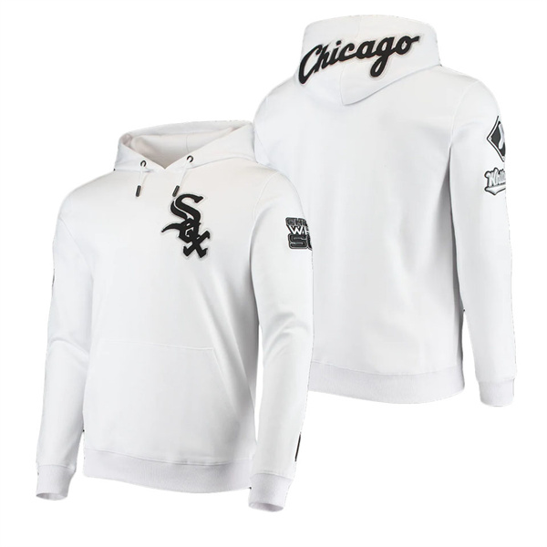 Men's Chicago White Sox Pro Standard White Logo Pullover Hoodie