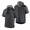 Detroit Tigers Charcoal Black Authentic Collection Dry Flux Performance Quarter-Zip Short Sleeve Hoodie