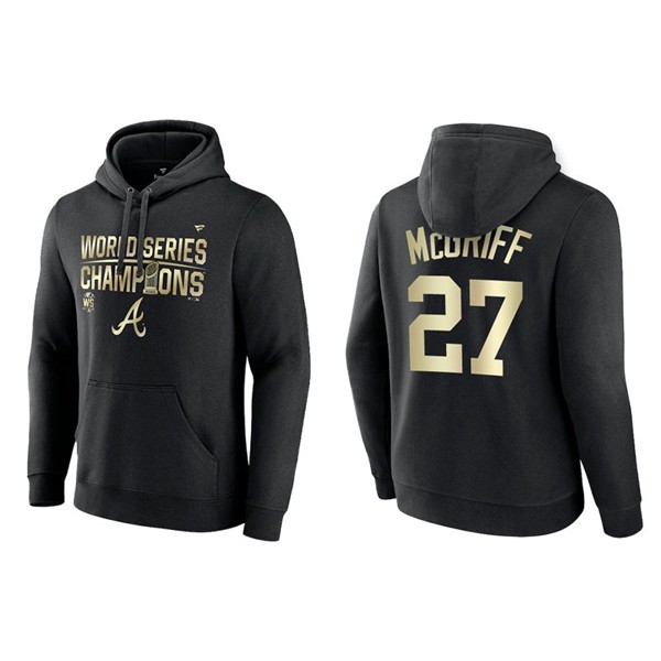 Fred McGriff Atlanta Braves Black 2021 World Series Champions Parade Pullover Hoodie
