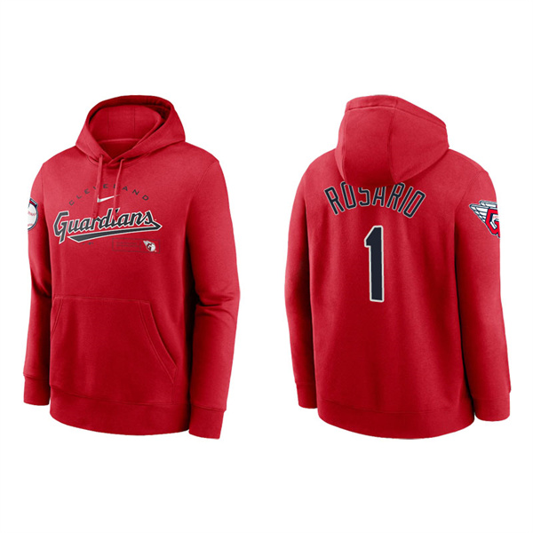 Men's Guardians Amed Rosario Red Modern Arch Pullover Hoodie