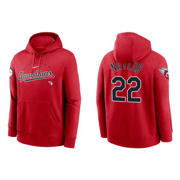 Men's Guardians Josh Naylor Red Modern Arch Pullover Hoodie