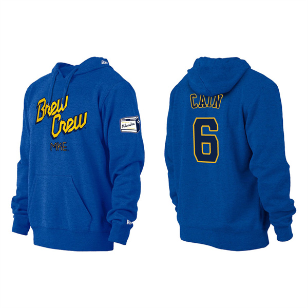 Lorenzo Cain Brewers Royal City Connect Pullover Hoodie