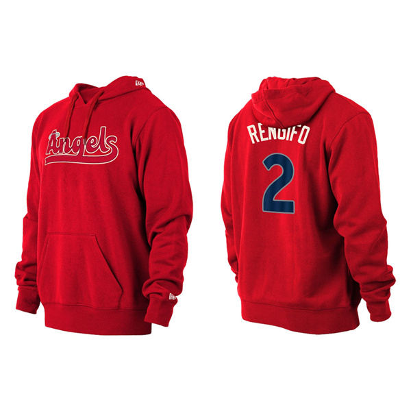 Luis Rengifo Angels Red 2022 City Connect Pullover Hoodie